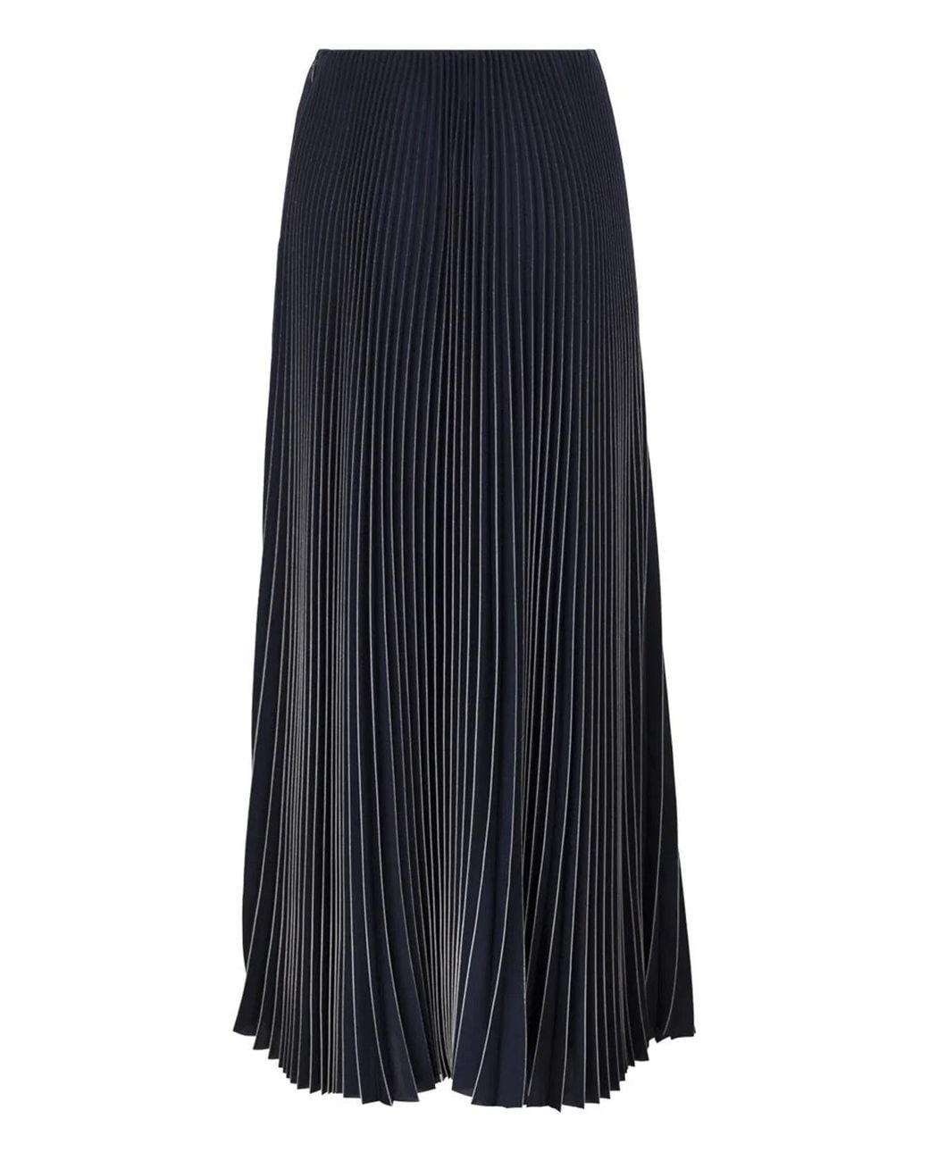Fabiana Filippi Blue Long Pleated Skirt