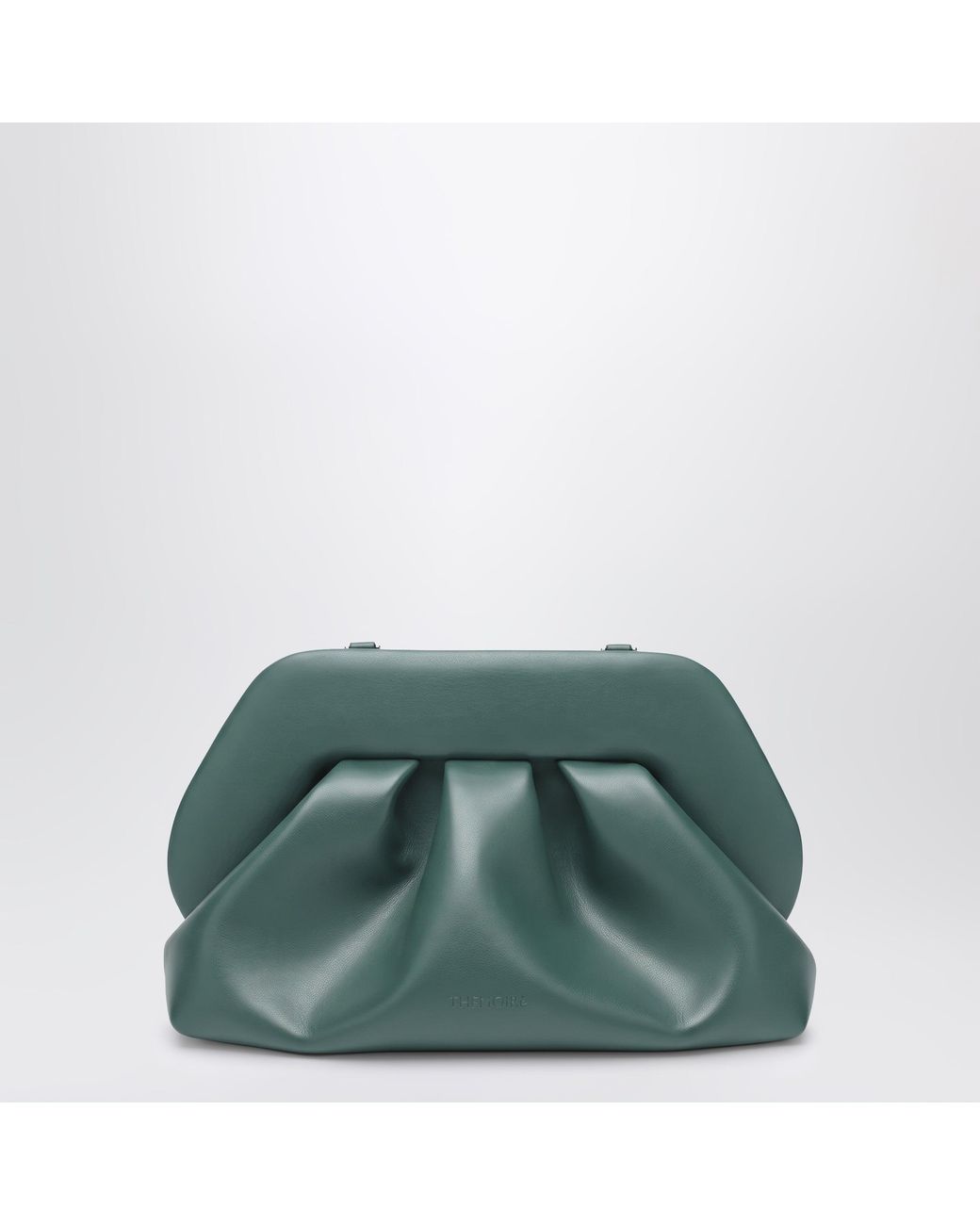 THEMOIRÈ Green Bios Calfskin Clutch Bag