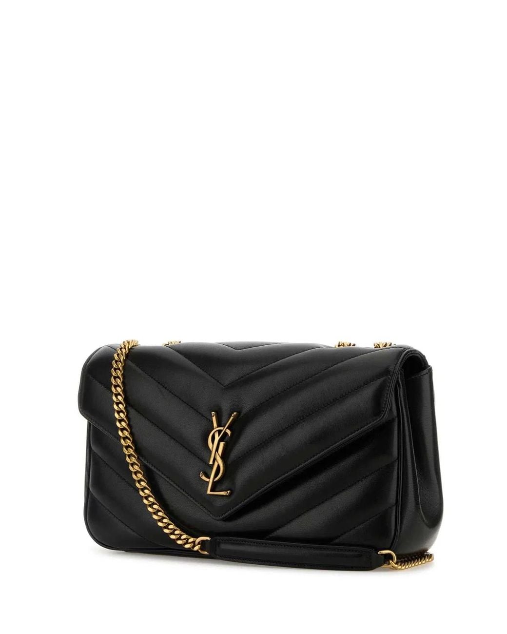 Saint Laurent Black Saint Laurent Loulou Medium Shoulder Bag