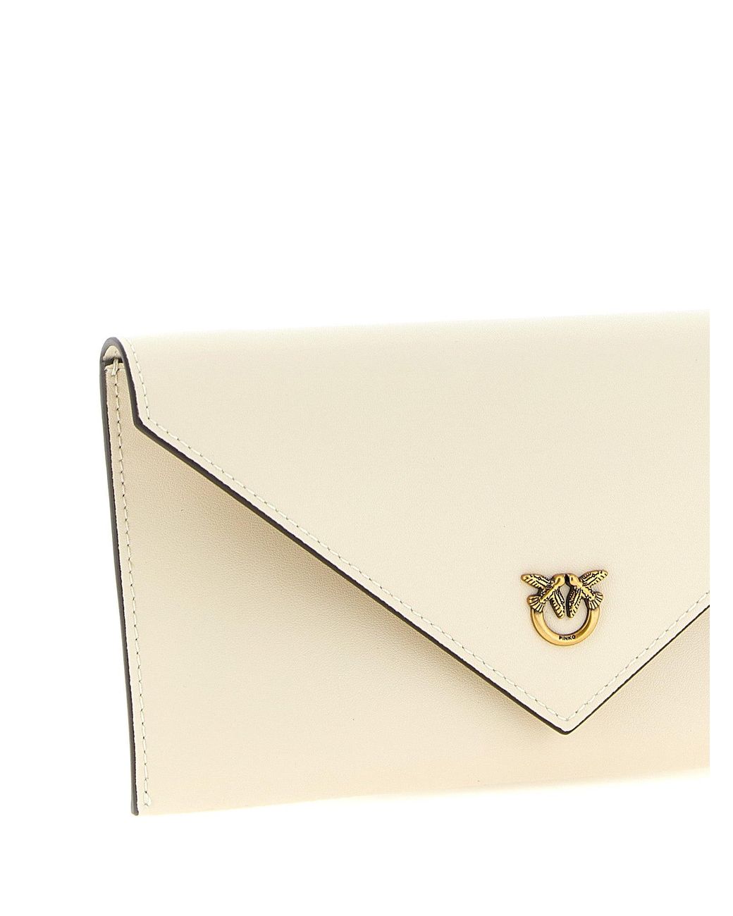 Pinko Natural 'Flat Mini' Wallet On Chain
