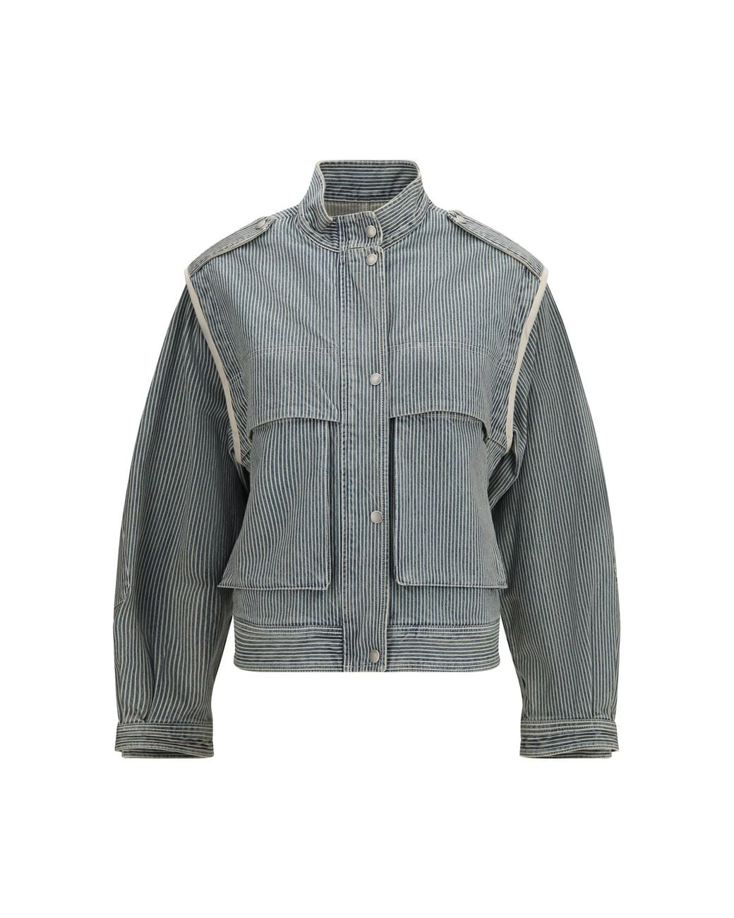 Isabel Marant Gray Marant Etoile Edany Cotton Twill Jacket