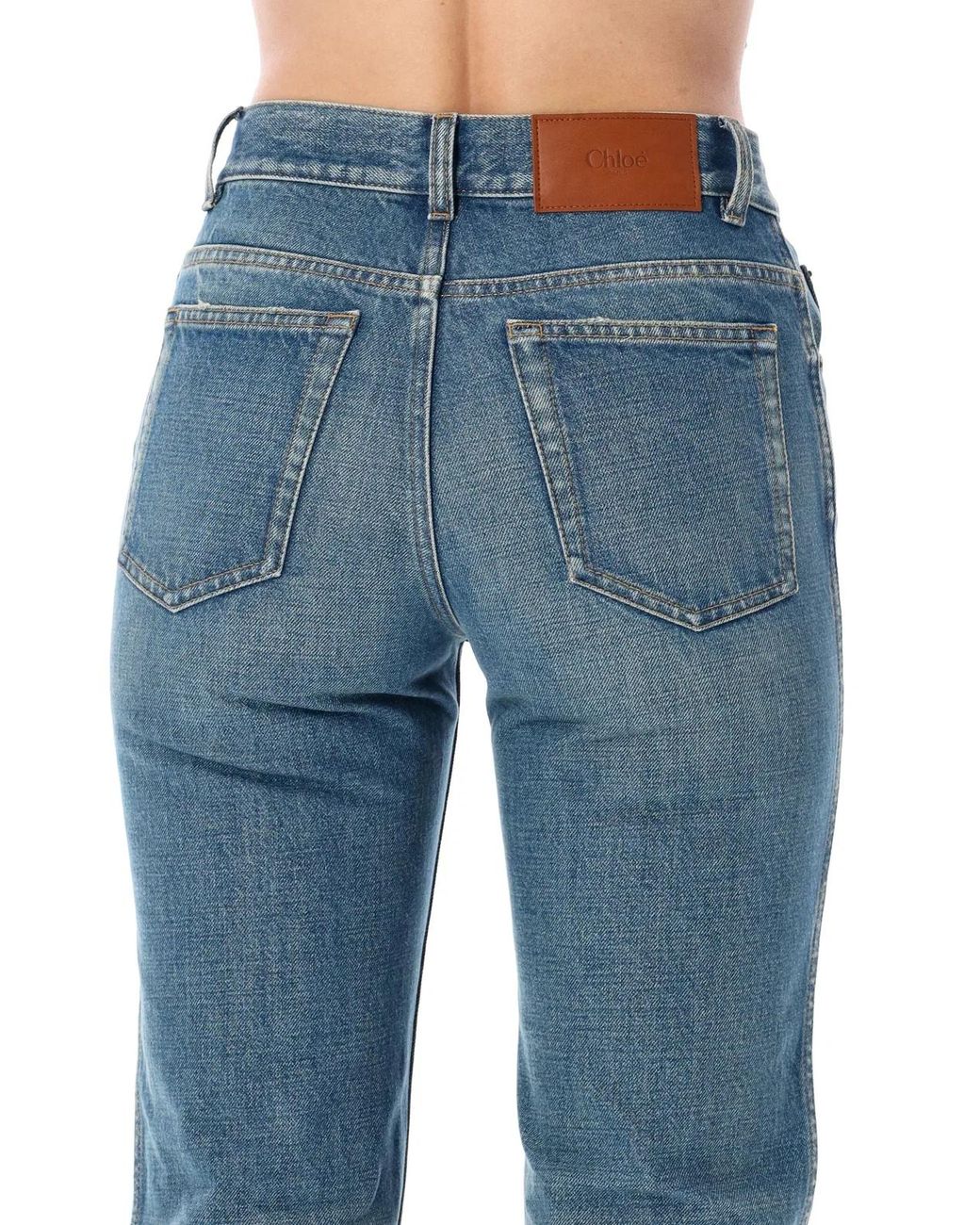 Chloé Blue Straight Denim Jeans