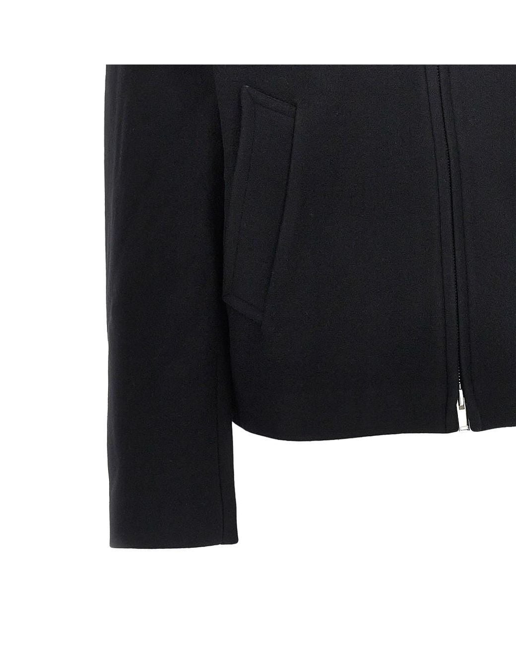 Studio Nicholson Black Double Zip-Up Short Coat for men