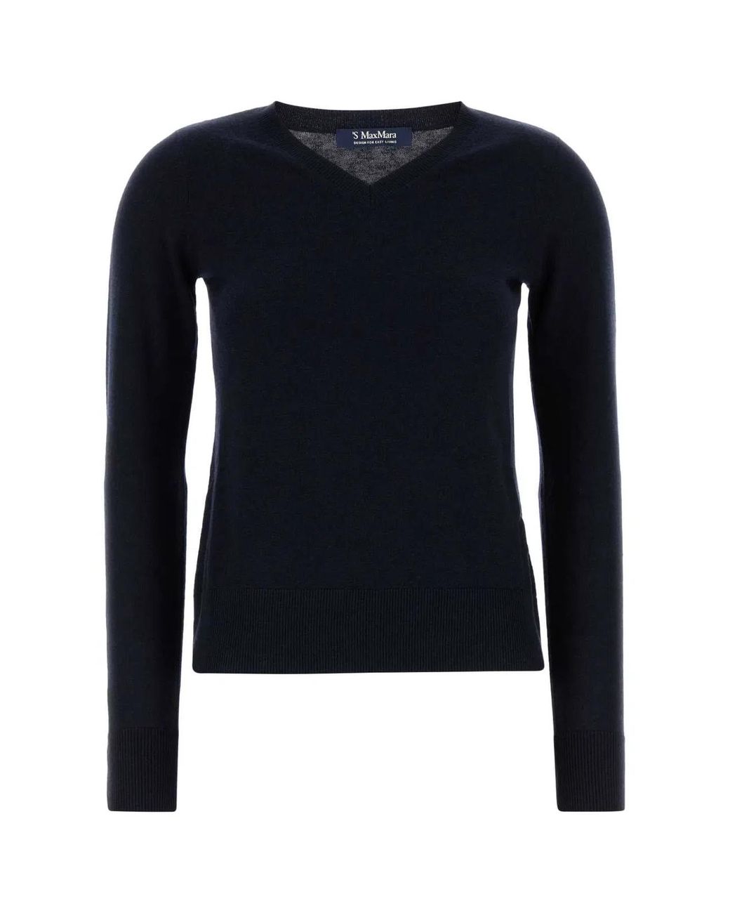 Max Mara Blue Max Mara S Midnight Wool Idoneo Sweater