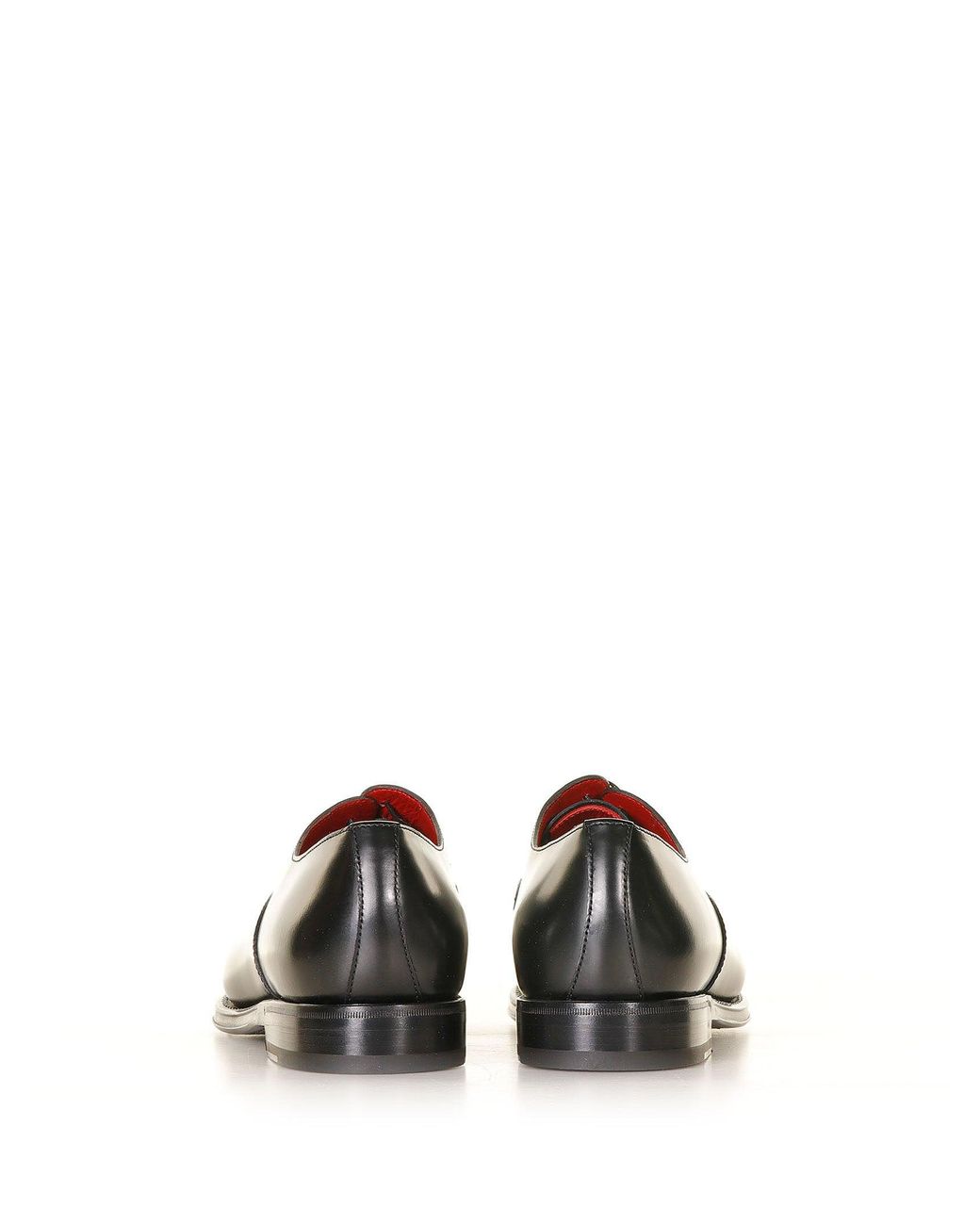 BARRET Black T Leather Oxford With Toe Cap for men