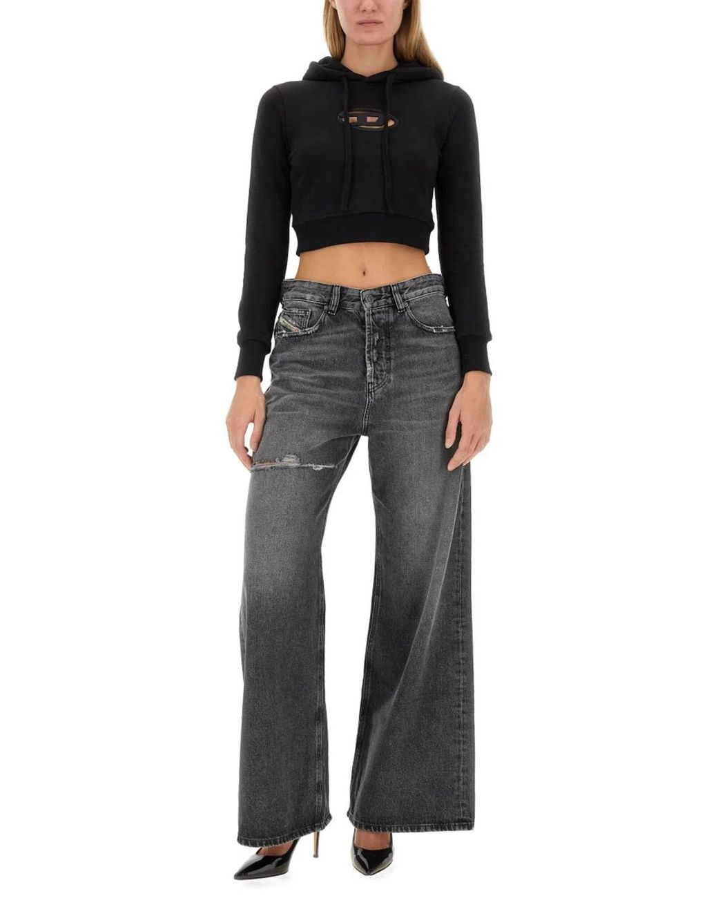 DIESEL Black Fslimmy Sweatshirt