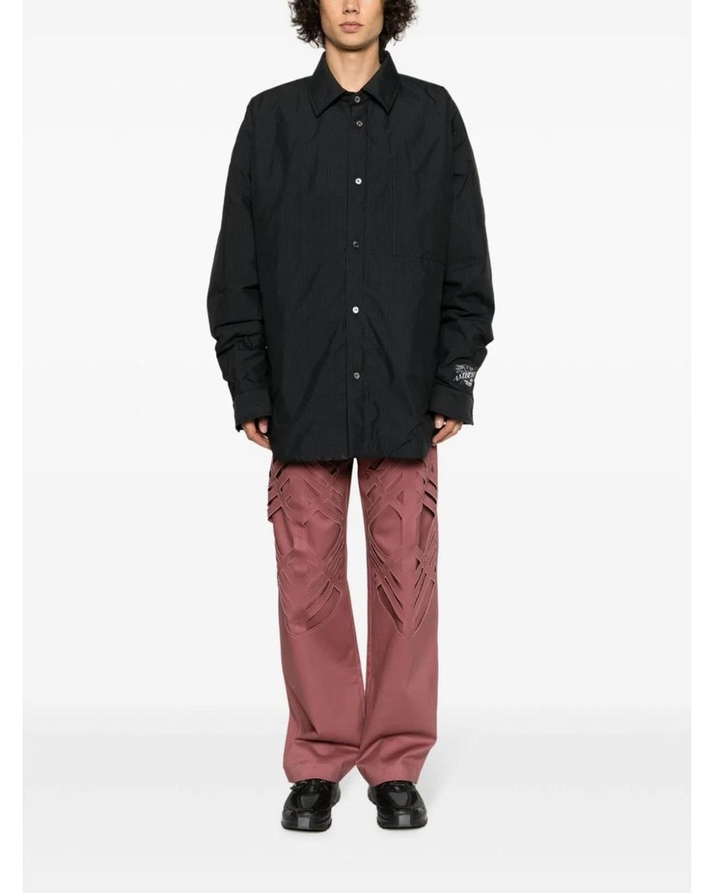 Ambush Black Cotton Blend Jacket for men