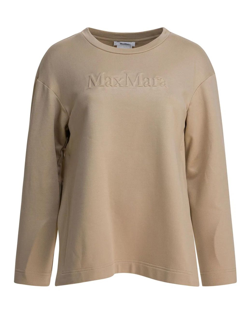 Max Mara Natural Silk And Cotton Sweatshirt