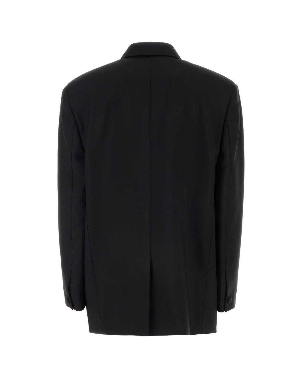 Givenchy Black Wool Blend Oversize Blazer