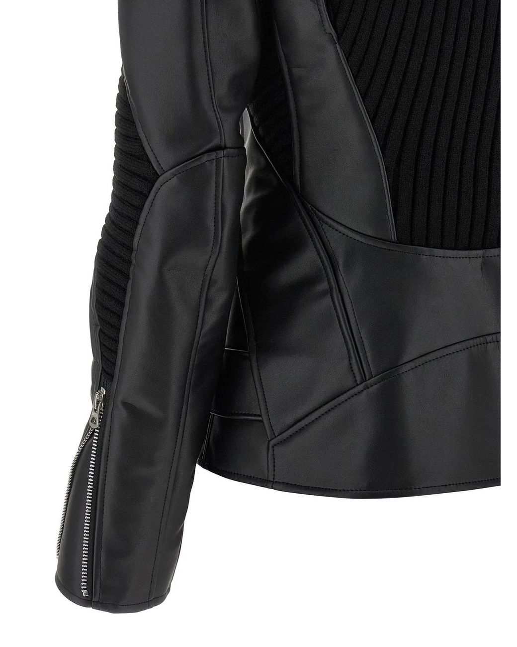 Junya Watanabe Black Knitted Insert Jacket