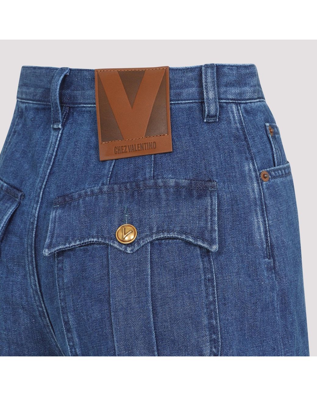 Valentino Garavani Blue Denim Shorts