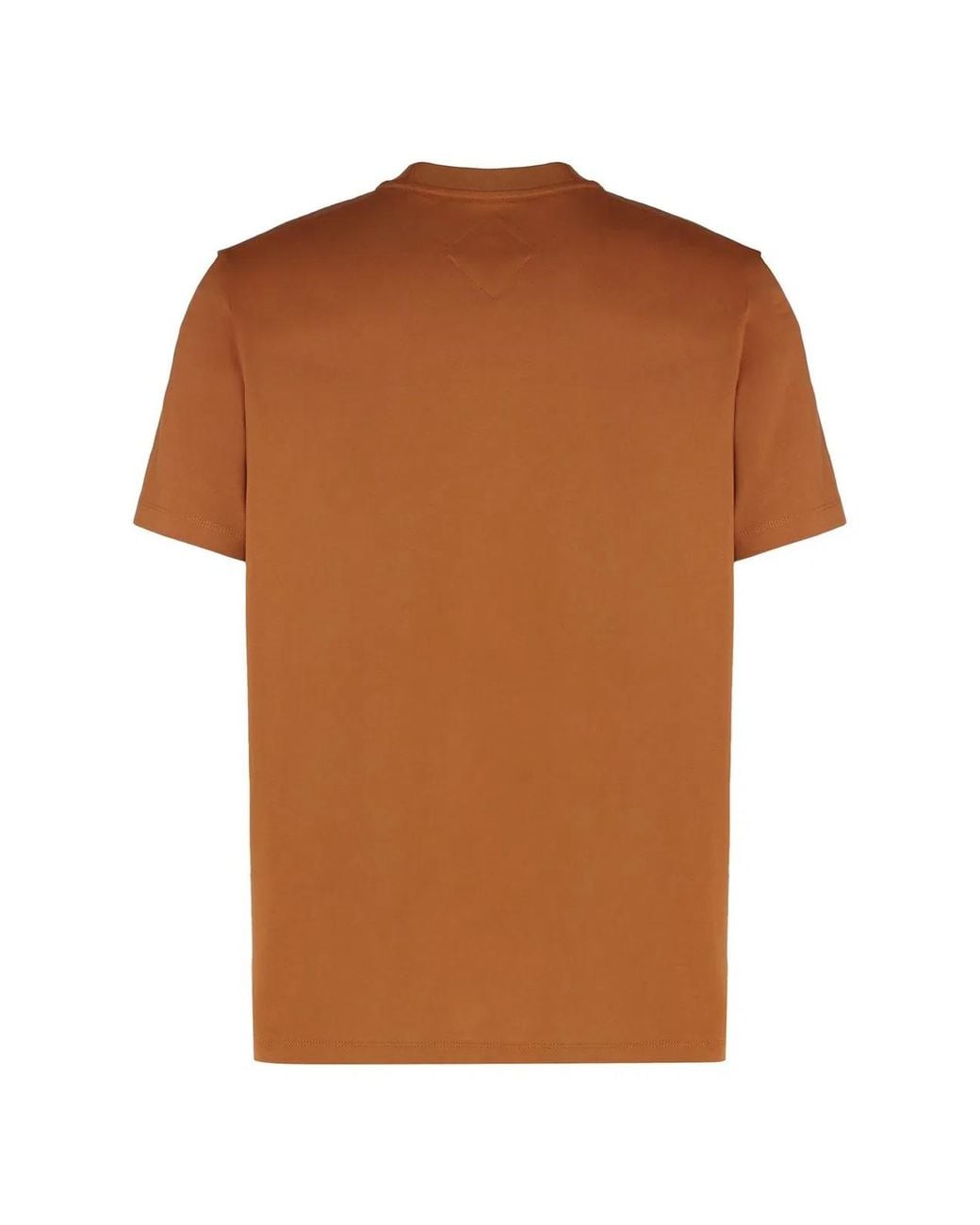 MCM Brown Cotton Crew-Neck T-Shirt T-Shirts for men