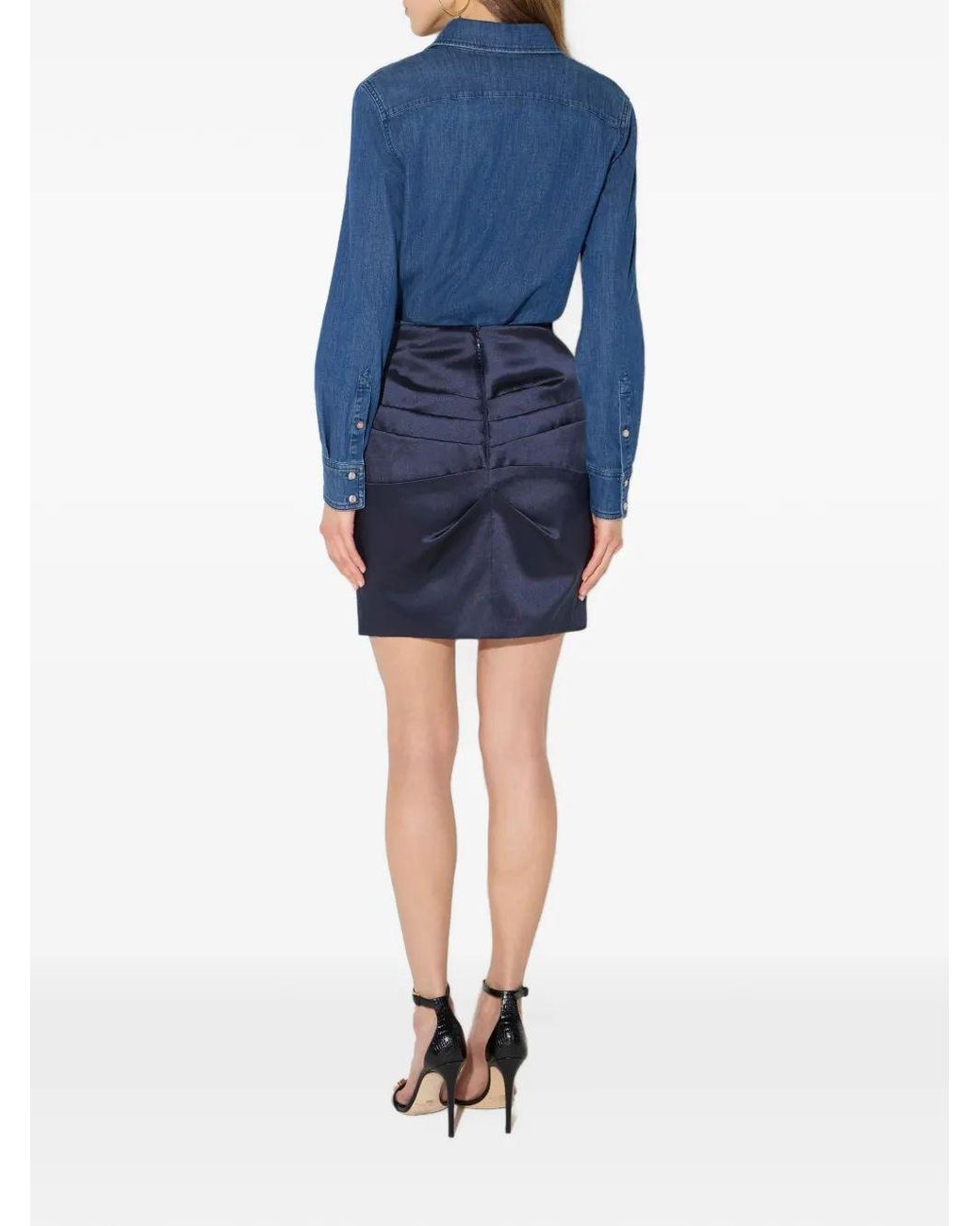 Elisabetta Franchi Blue Camisa Mod.Jeans