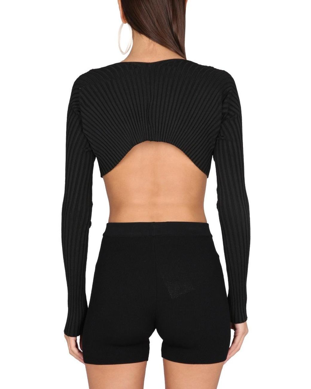 Jacquemus Black Le Maille Pralù Top