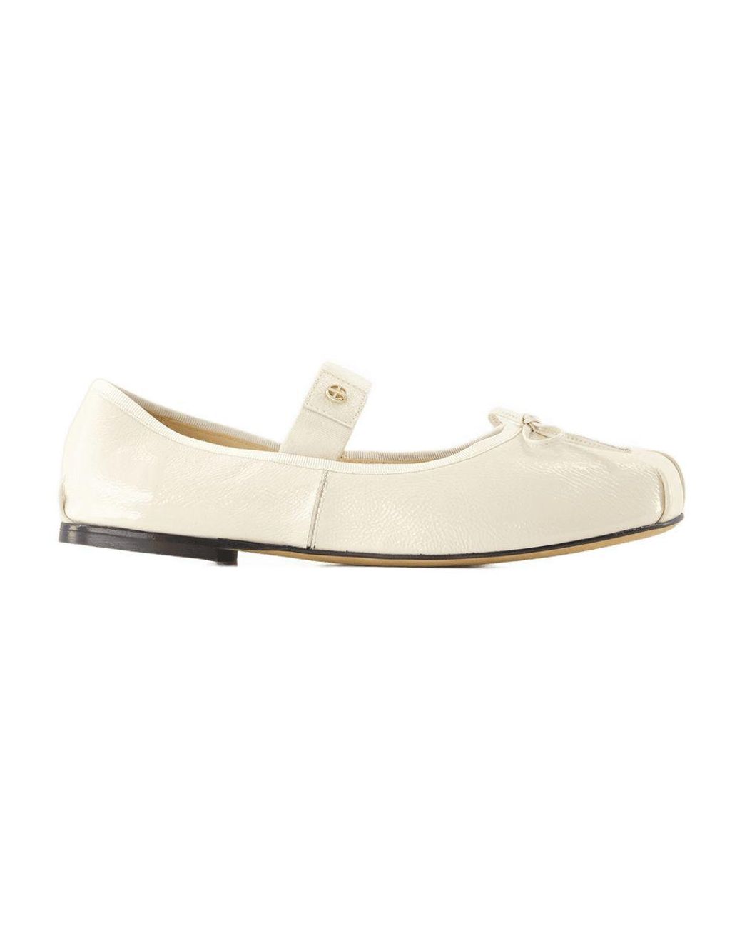 Anine Bing White Ballerinas Jolie