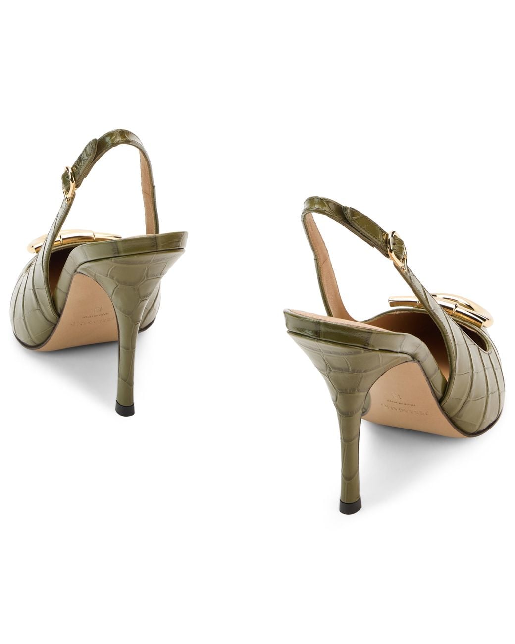 Ferragamo Metallic Slingback