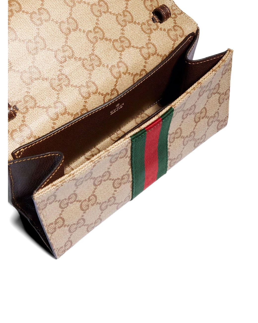 Gucci Natural Small Pouch With Strap And Web