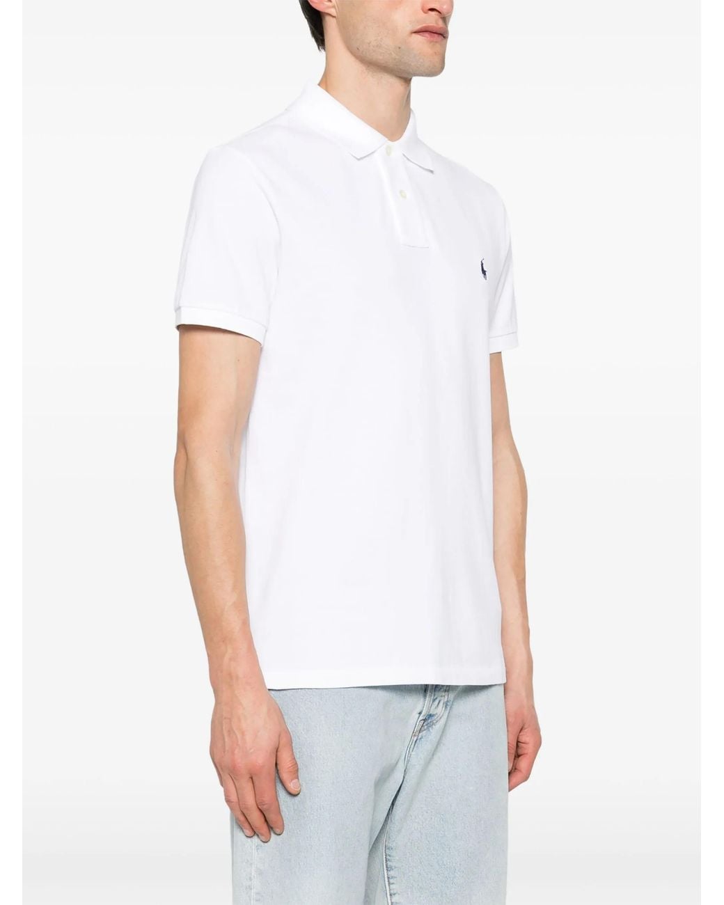 Polo Ralph Lauren White Polo Slim-Fit for men