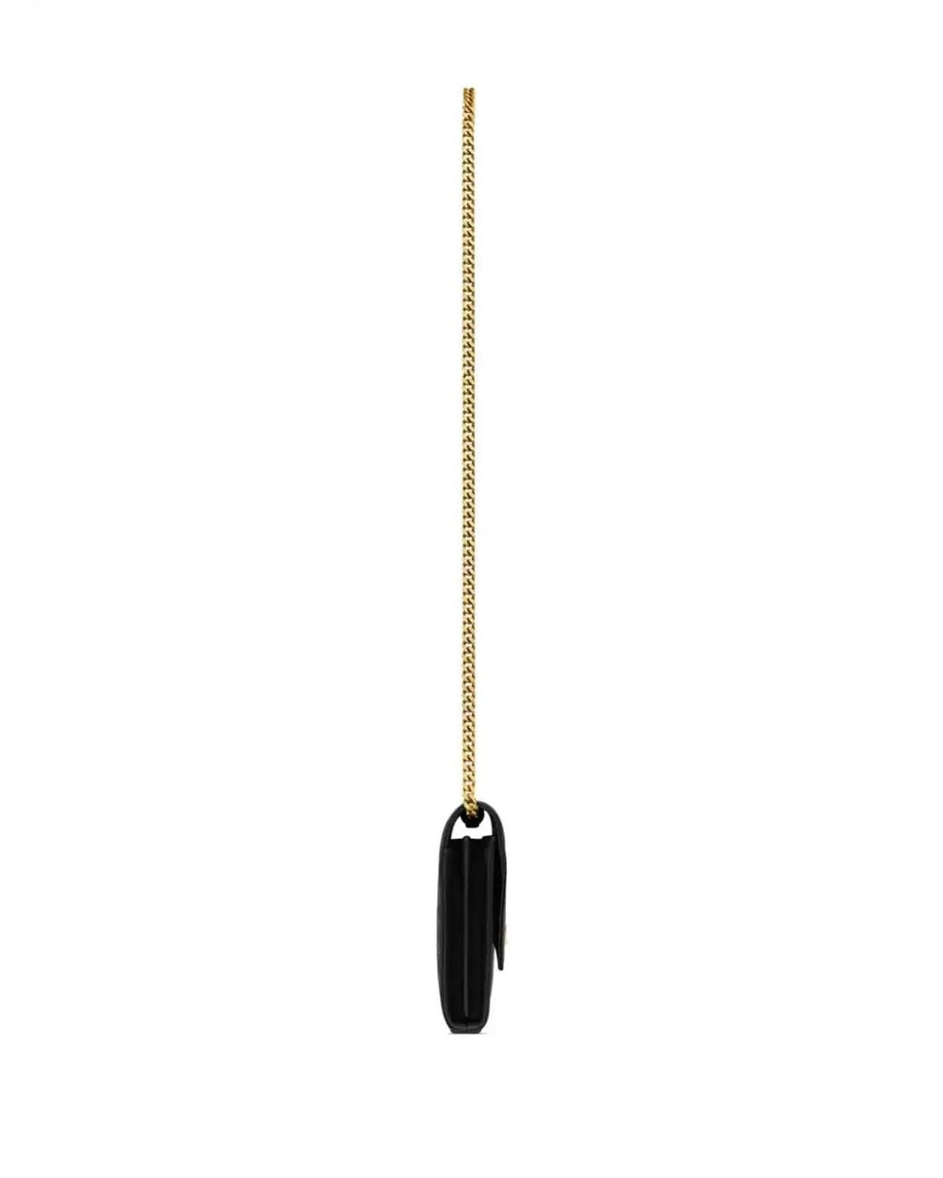 Saint Laurent White Leather Cassandre Clutch