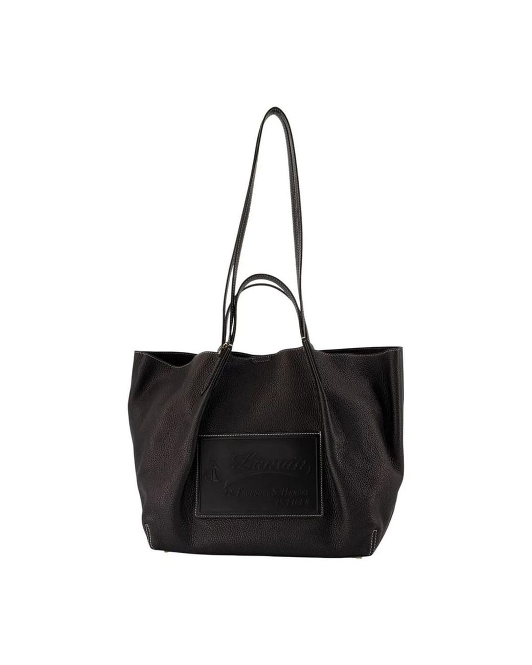 Lanvin Black Catch By Tote Bag