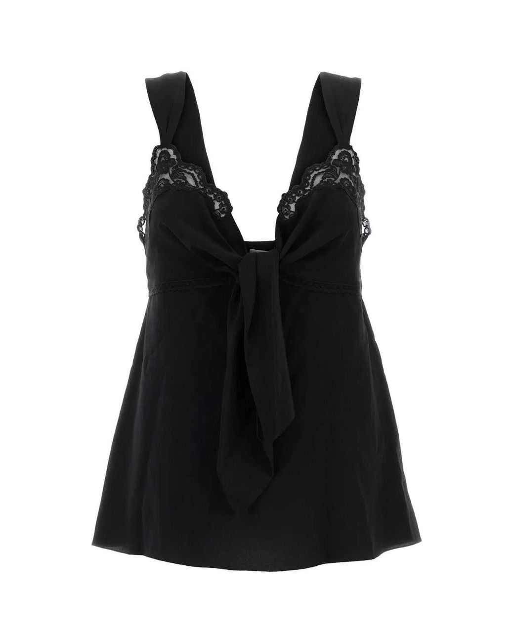 Chloé Black Flowing Lingerie Top