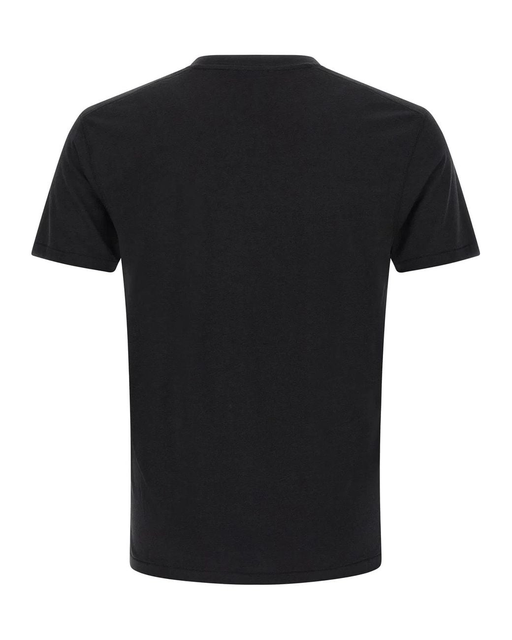 Tom Ford Black Logo Embroidery T-Shirt for men