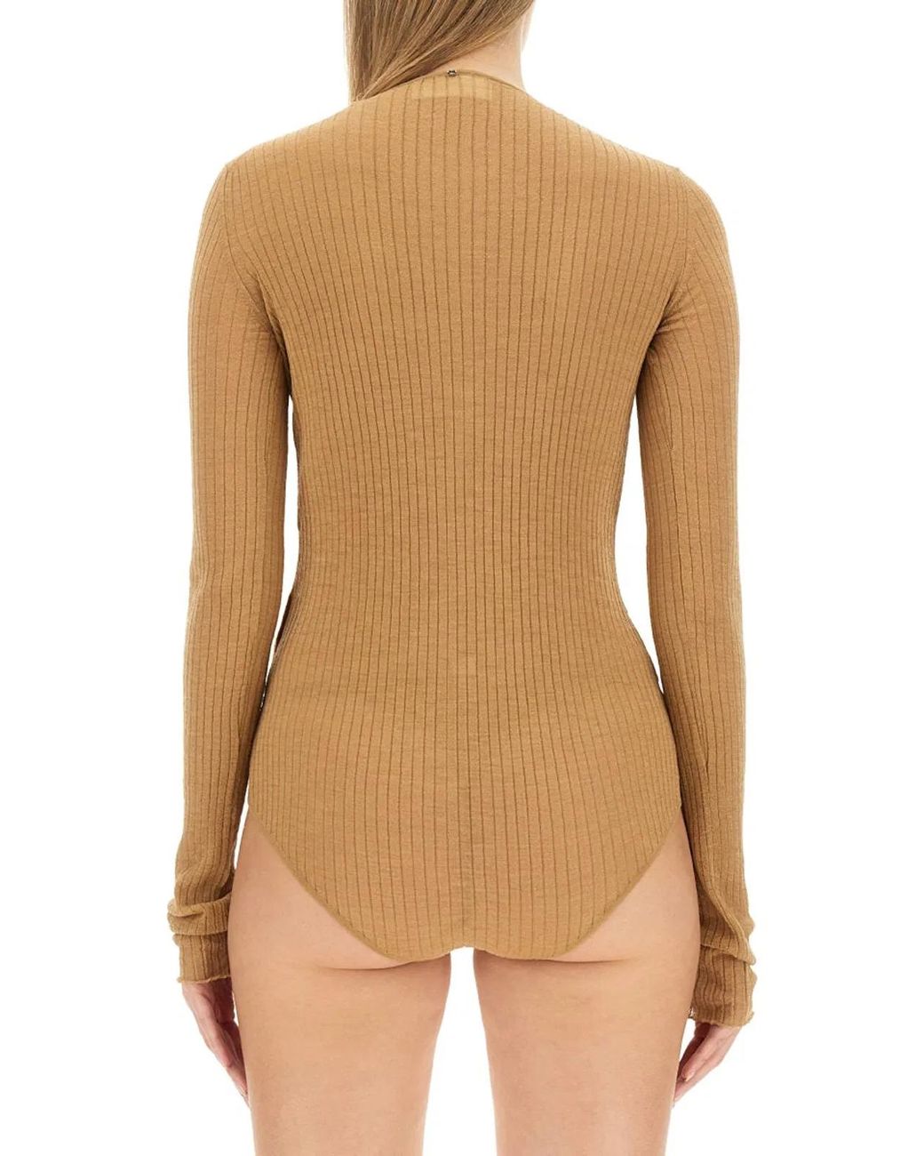 Sportmax Natural Slim Fit Jersey & Knitwear Top