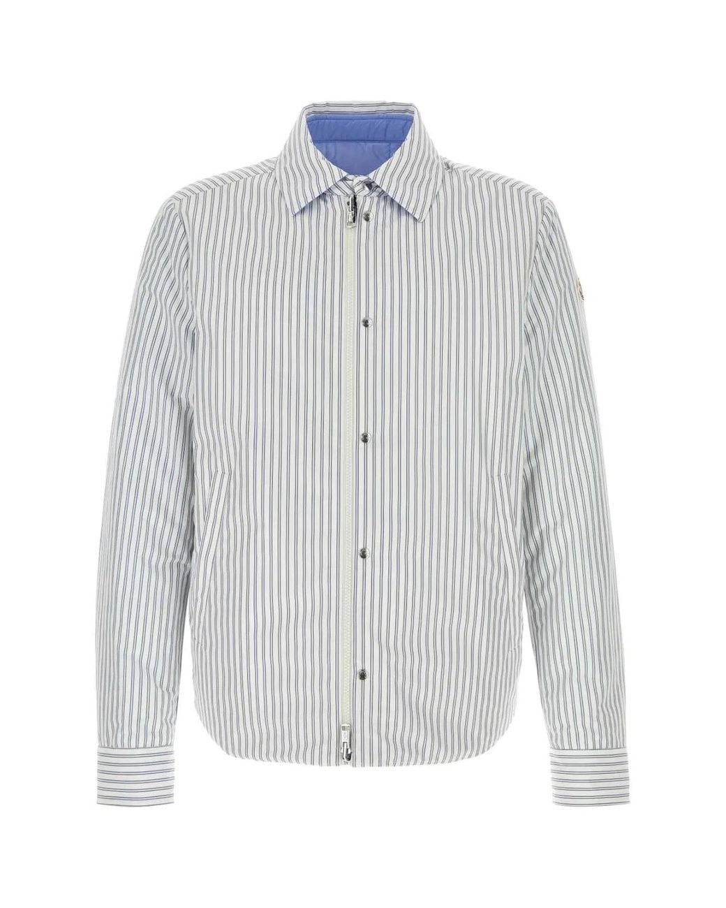 Moncler Blue Stripes Reversible Jacket for men