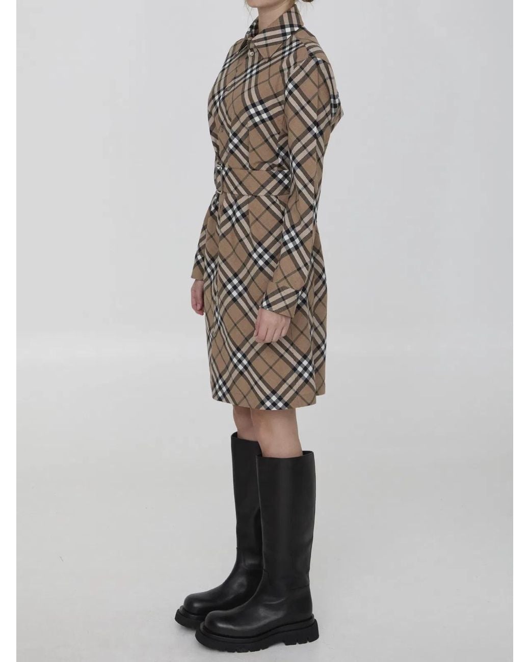 Burberry Brown Check Chemisier