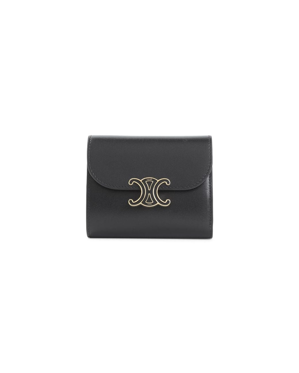 Céline Black Small Flap Wallet