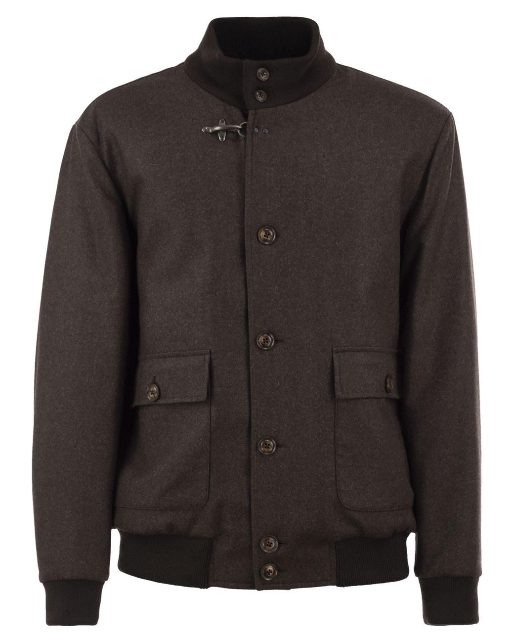 Fay Black Pure Virgin Wool Jacket for men
