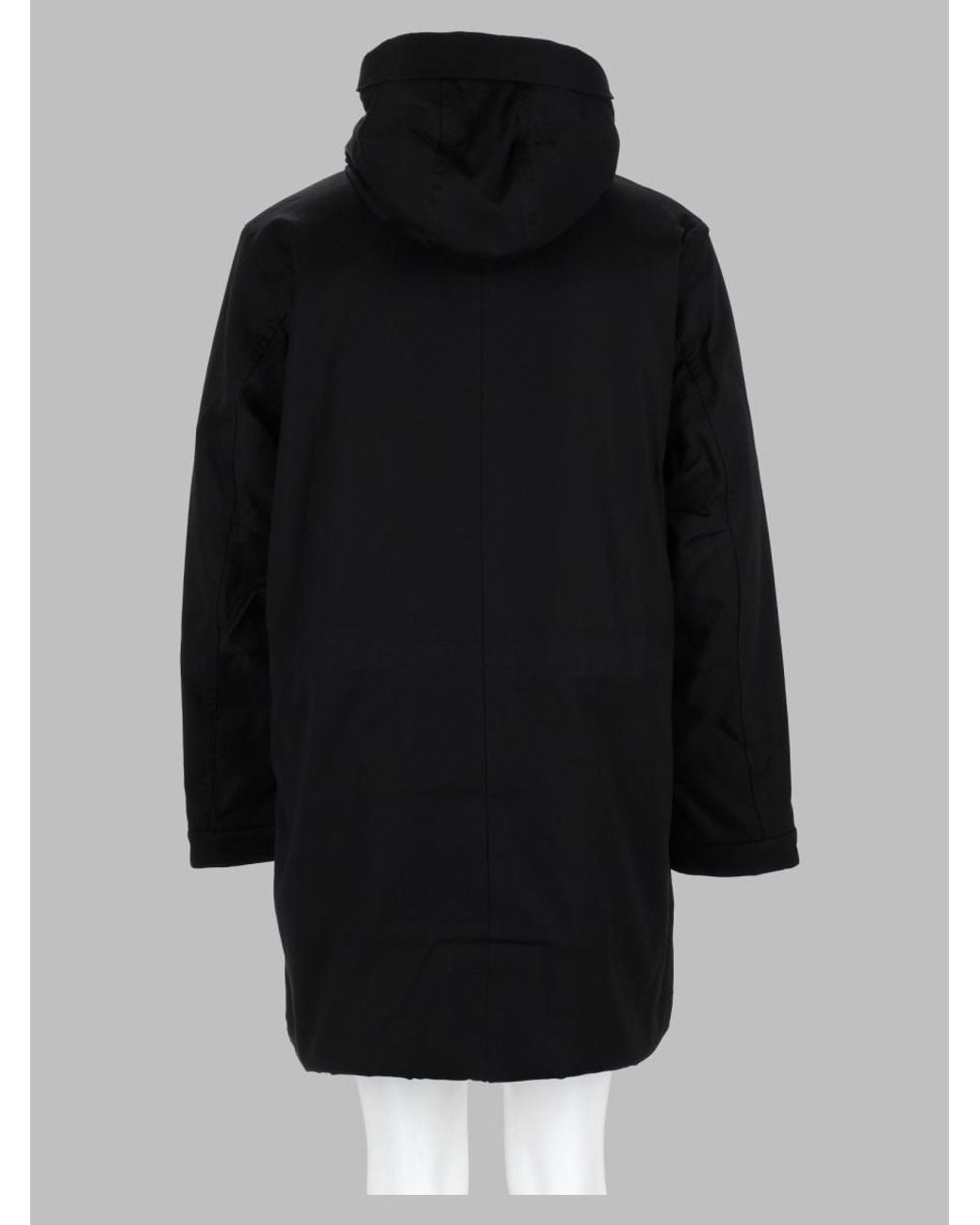 Aspesi Black Classic Trench Coat for men