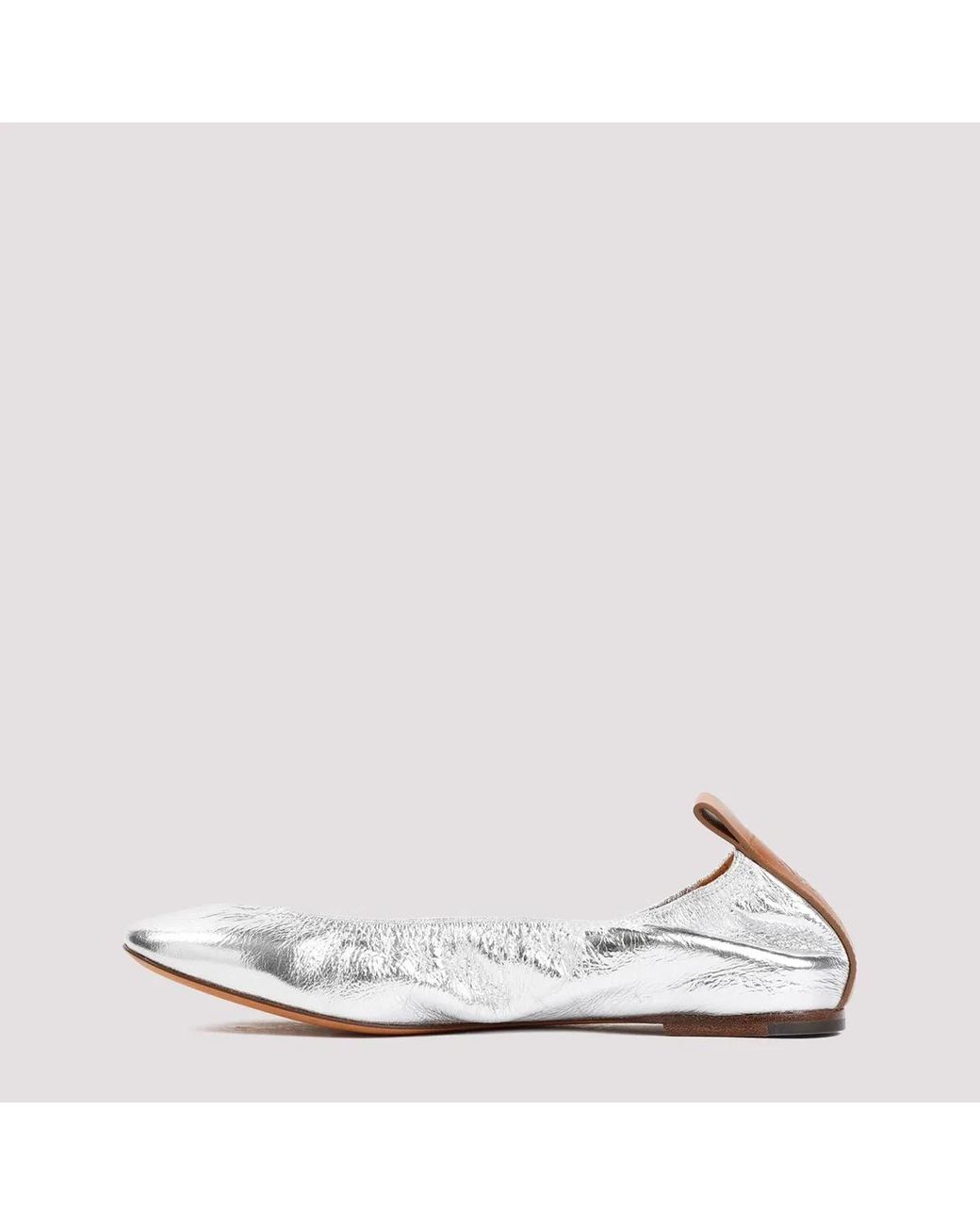 Lanvin White Ballerinas
