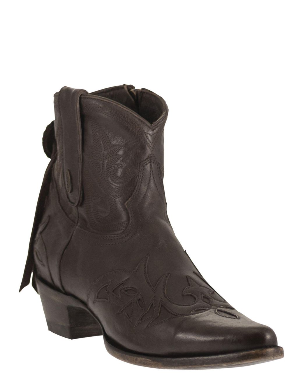 Mexicana Brown Stitched