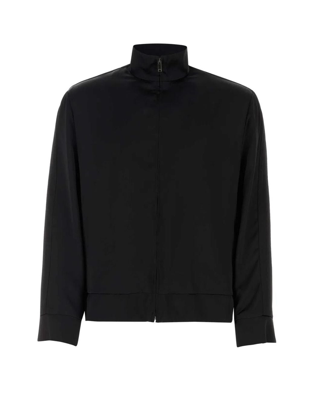 Valentino Garavani Black Satin Sweatshirt for men