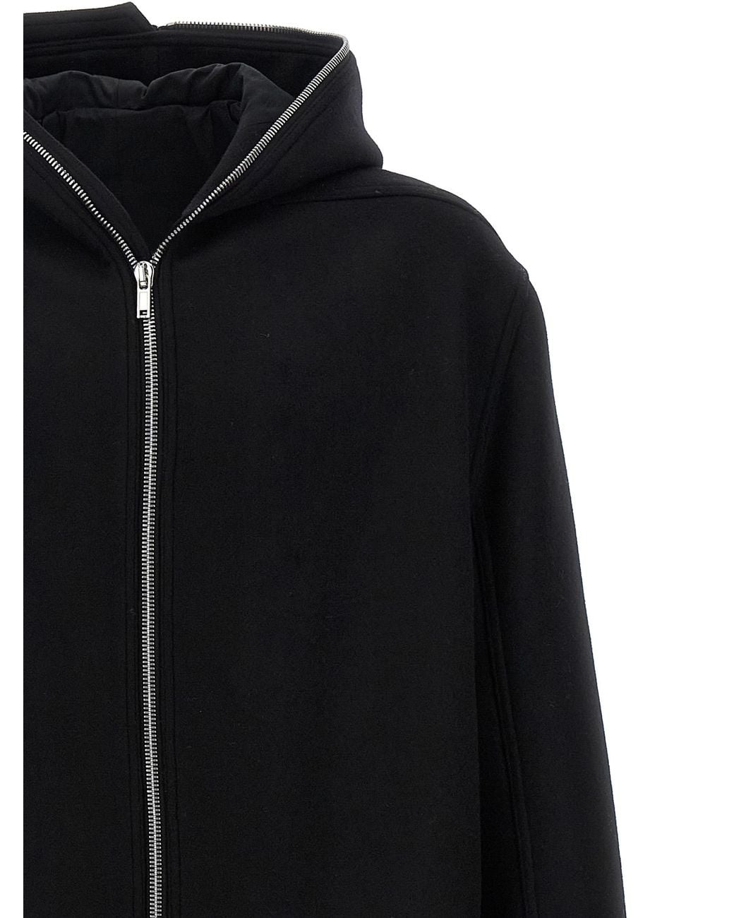 Rick Owens Black 'Gimp Mac' Coat for men