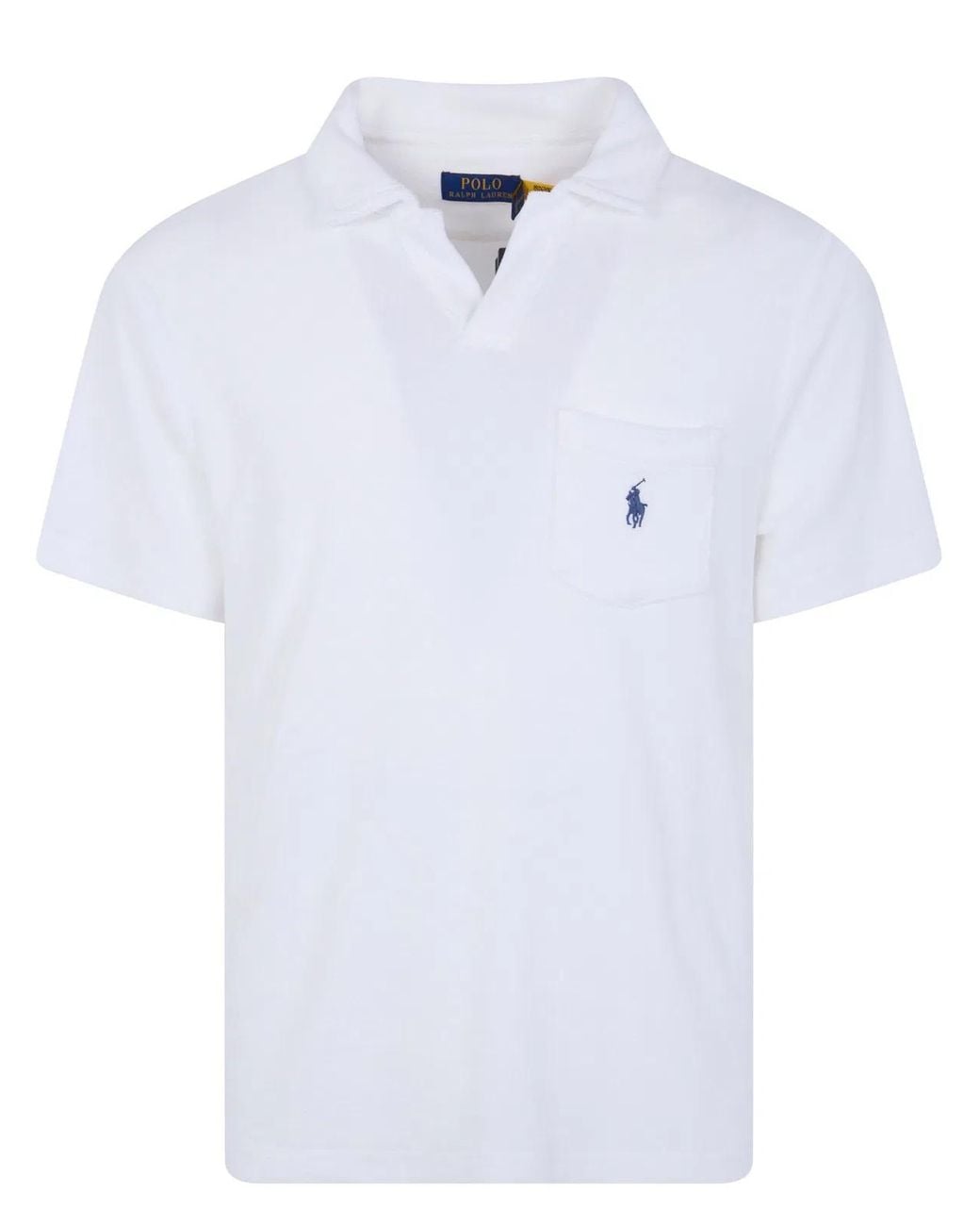 Polo Ralph Lauren White Classic Short Sleeves Pockets Polo Shirt for men