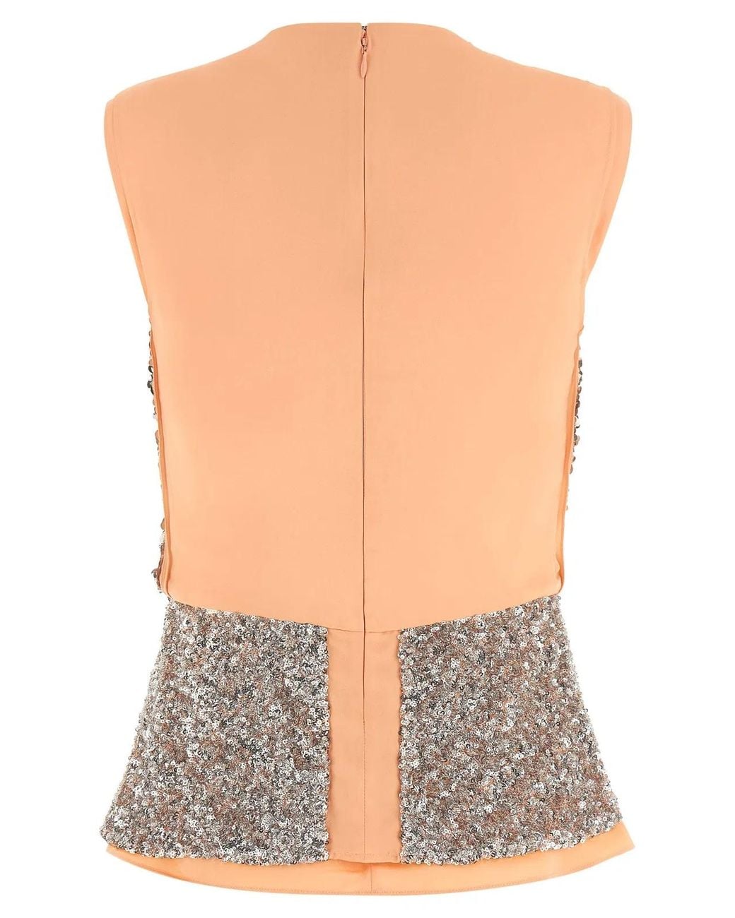 Rabanne Gray Sequin Top