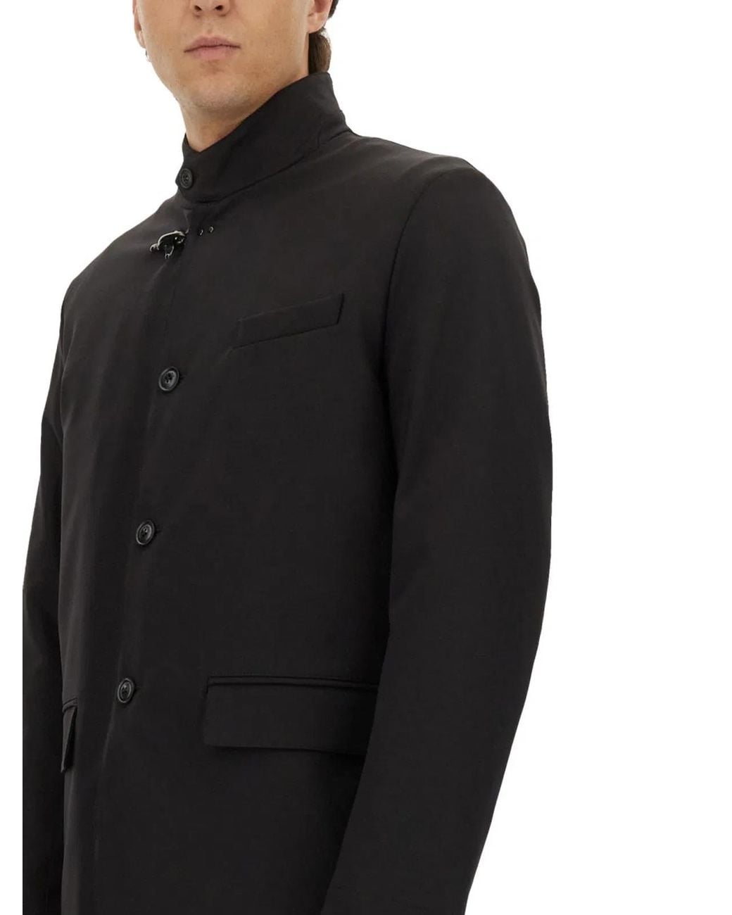 Fay Black Jacket With Hook for men