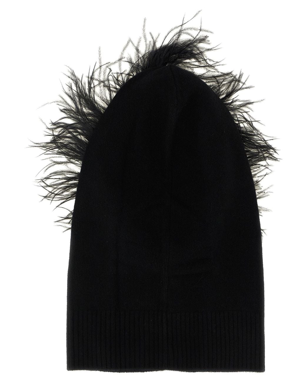 P.A.R.O.S.H. Black P.A.R.O.S.H. Balaclava With Feathers