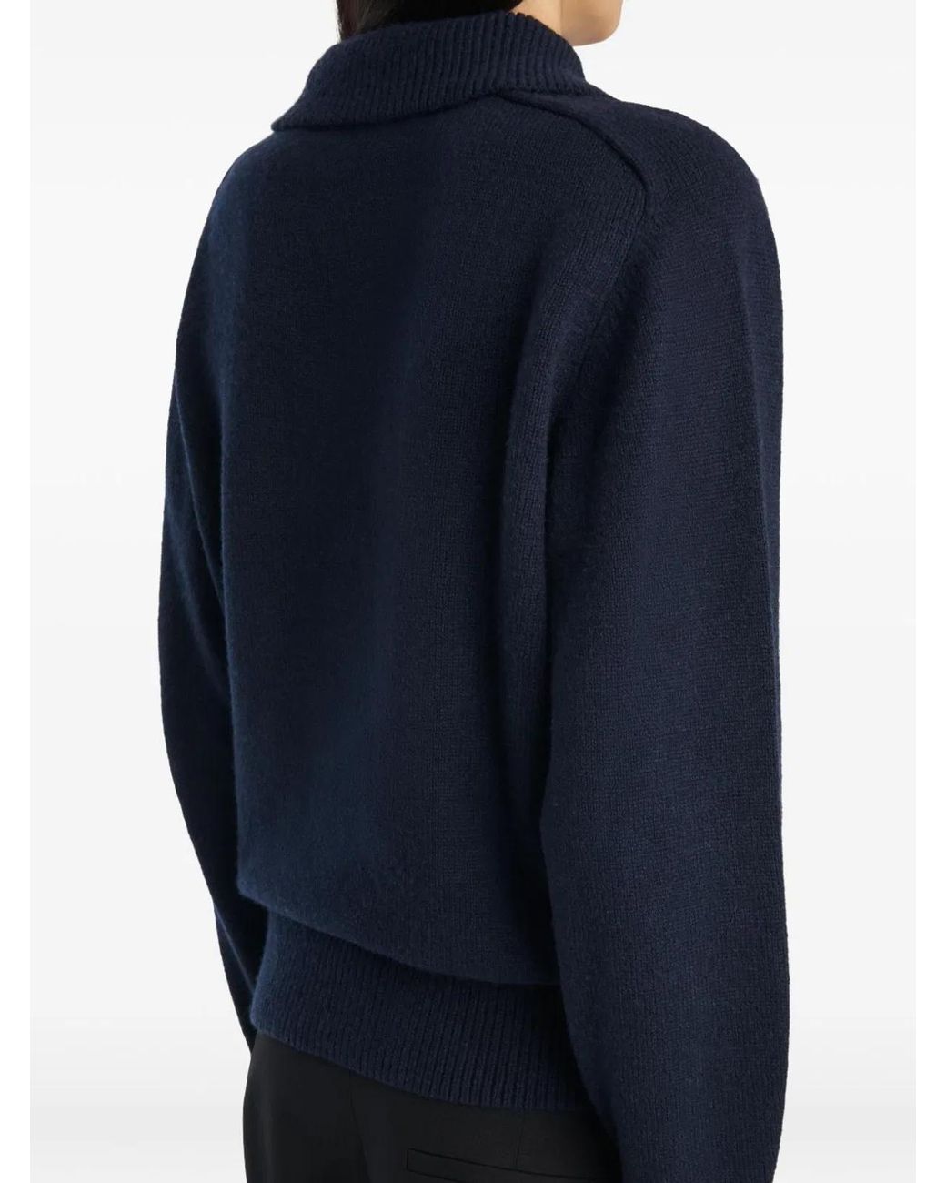 Khaite Blue Jackson Wool And Cashmere Jumper