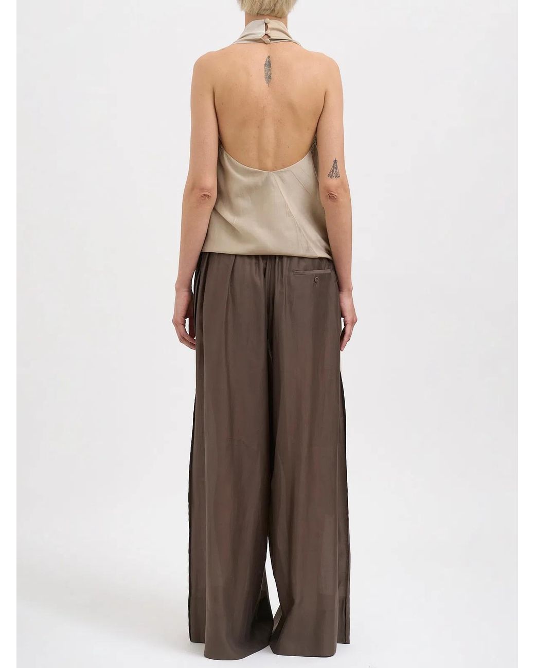 Entire studios Natural Fluid Shell Tank Top