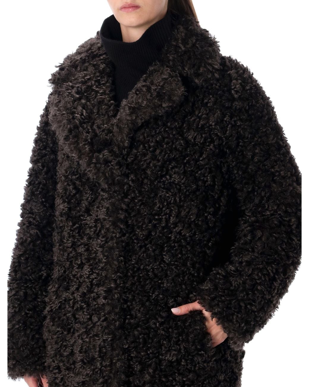 Stand Studio Black Camille Cocoon Coat