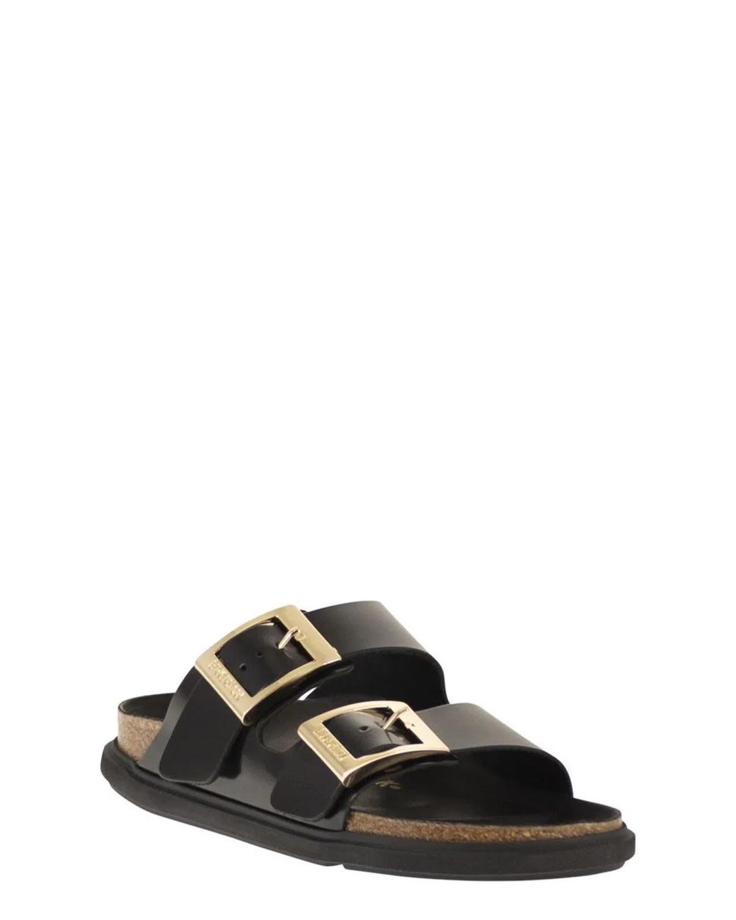 Birkenstock Black Arizona Db Hex – Patent Natural Leather Sandal