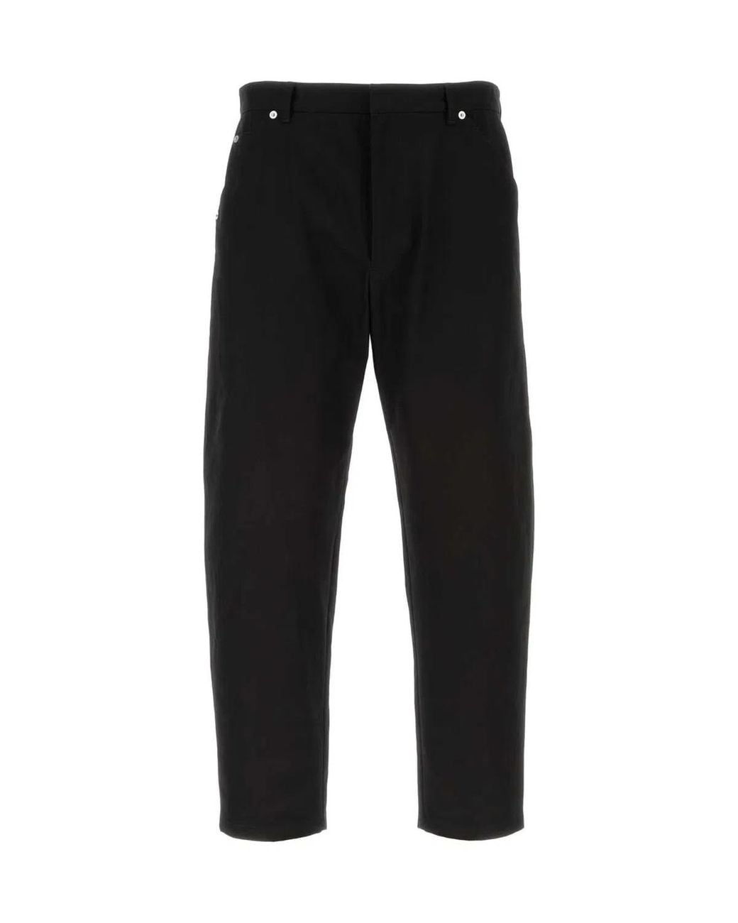 Prada Black Cotton Straight Pants