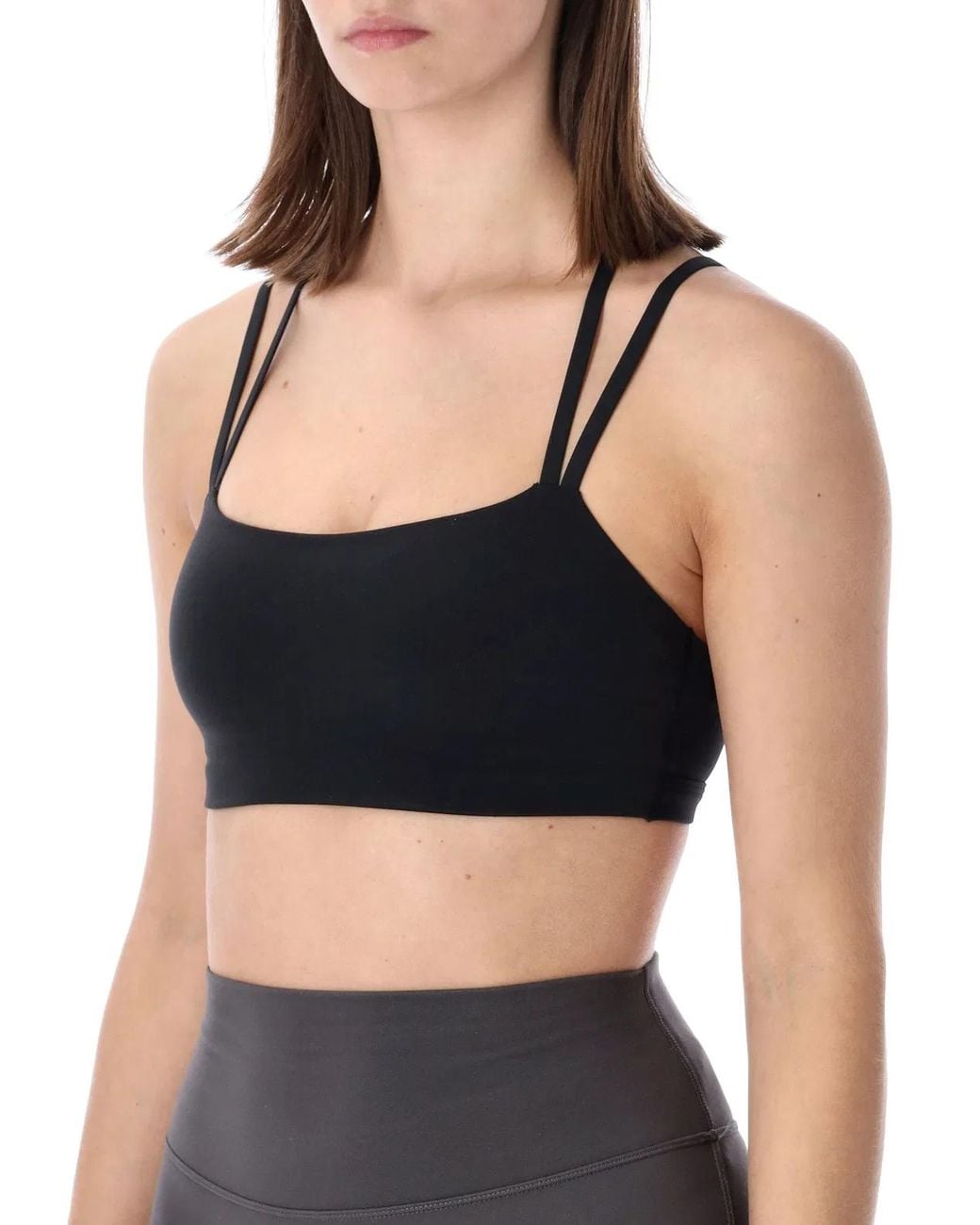 Nike Black Zenvy Strappy Light-Support Padded Bra