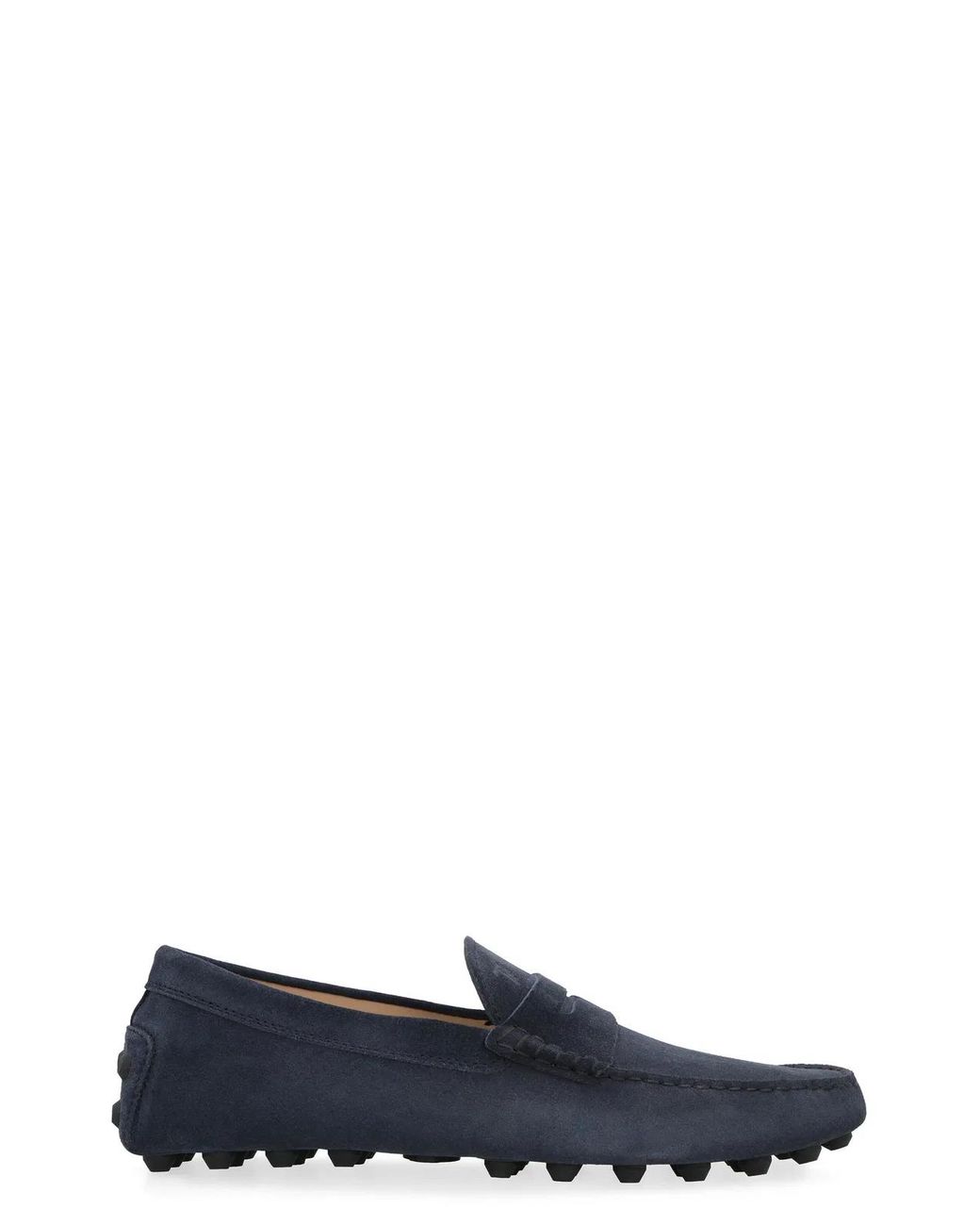 Tod's Blue Suede Moccasin Moccasin for men