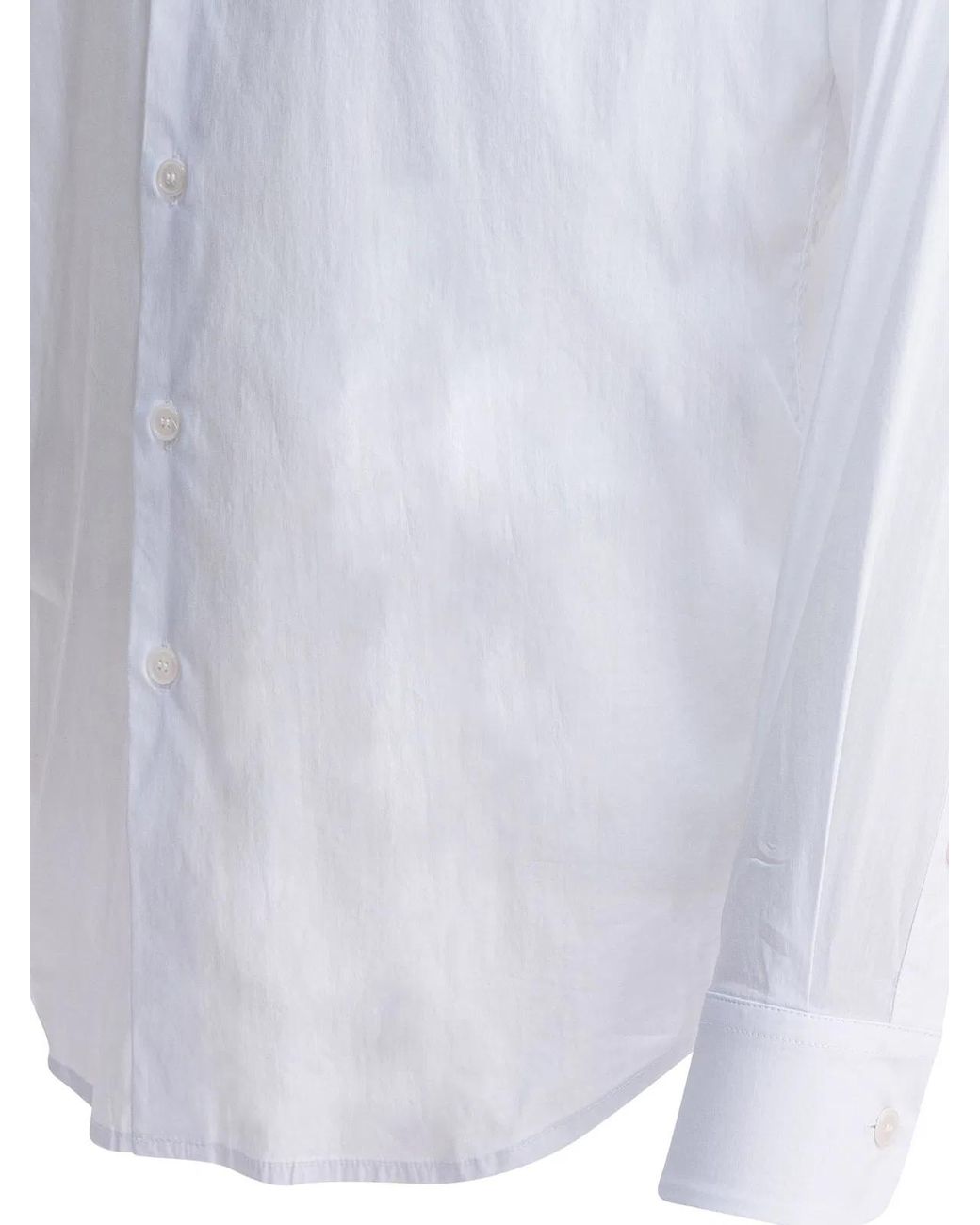 Altum White Cotton Blend Shirt for men