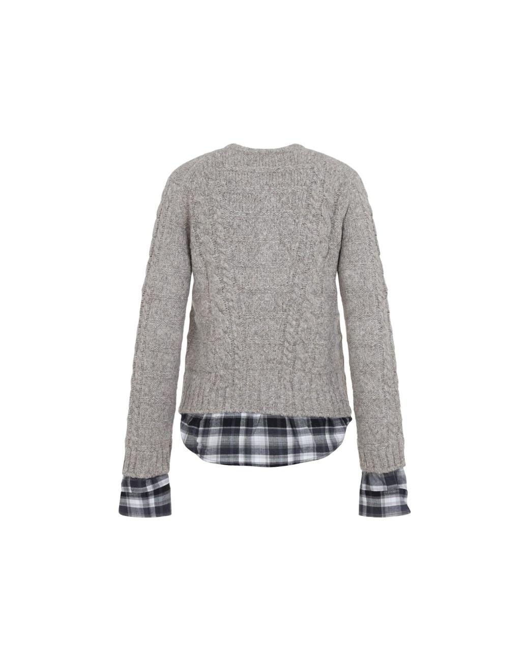 Acne Gray Medium Yak Wool Cardigan