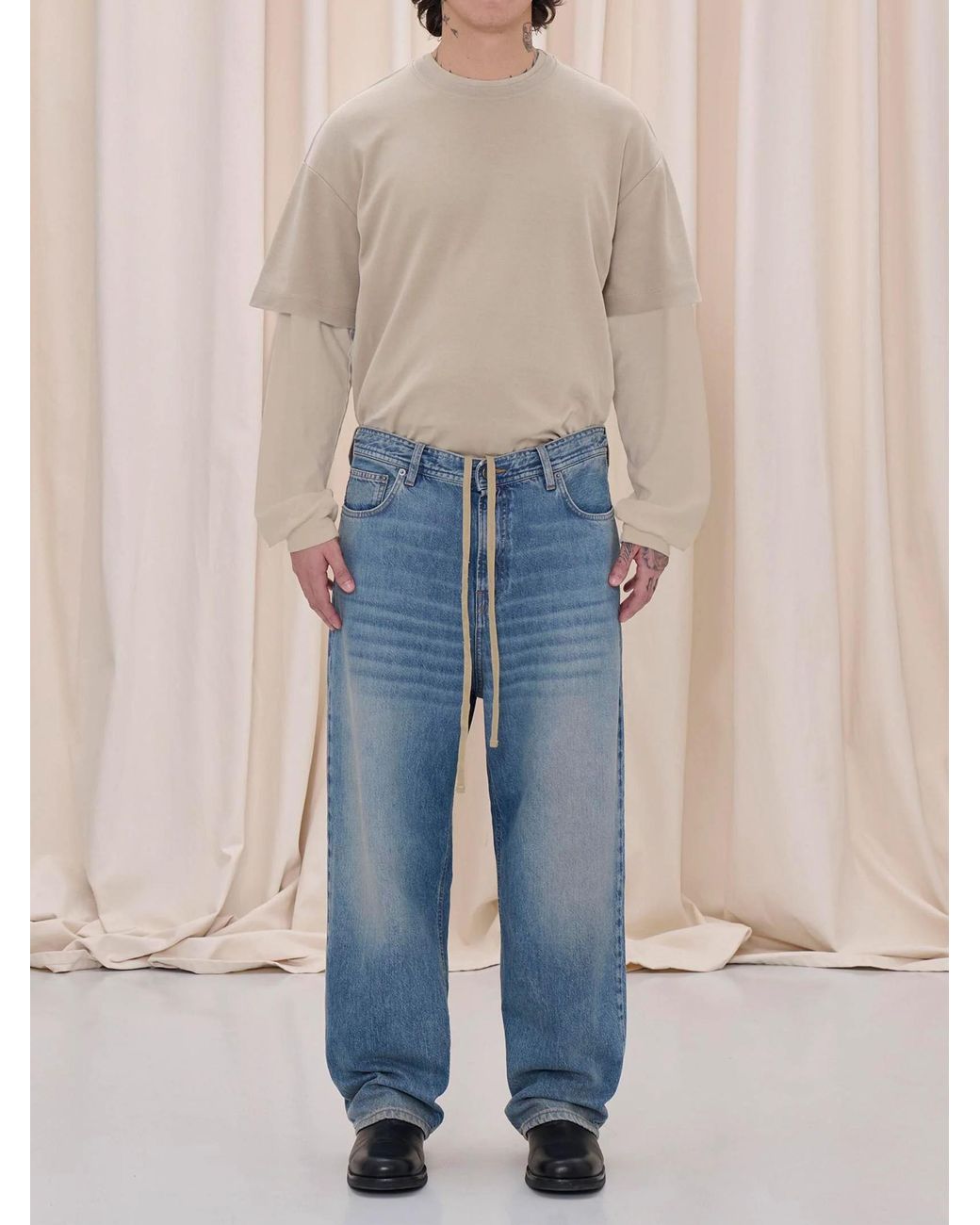 Haikure Blue Ray Dusty Jeans for men
